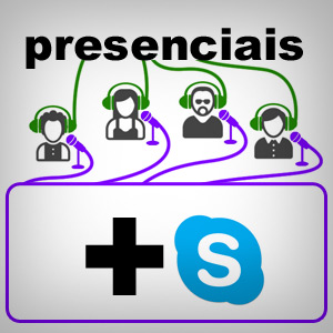 Gravação de podcast Presencial + Skype