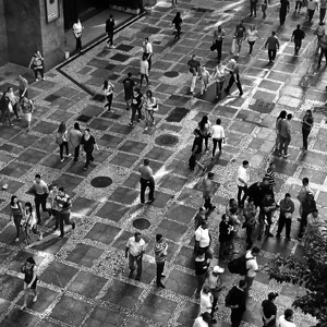 Centro sempre com pressa