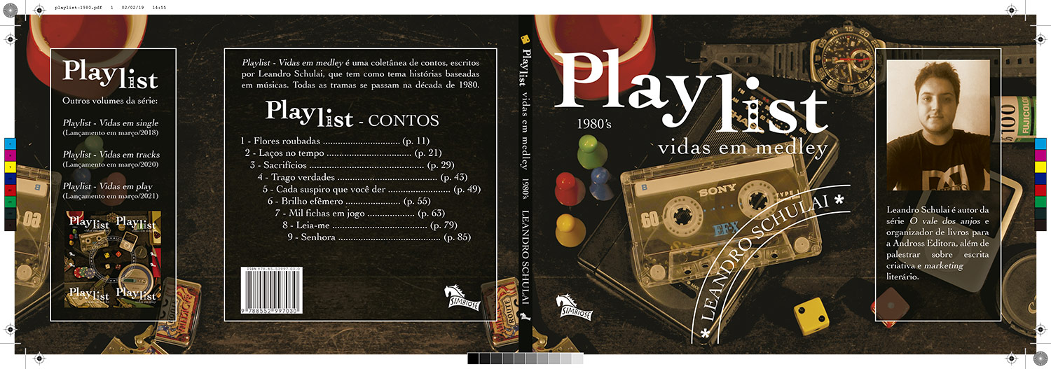 arte da capa completa para impressão