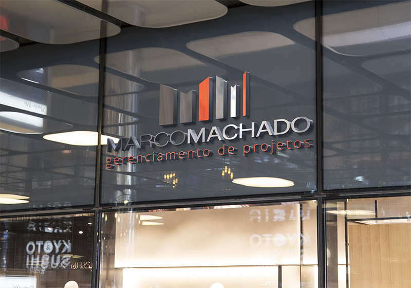 aplicado em fachada de loja